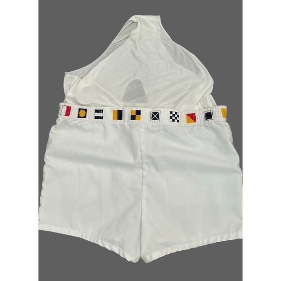 Vintage 40s 50s Catalina Men’s Bathing Suit Short Nautical Flag Print Waist 34 - Picture 3 of 11